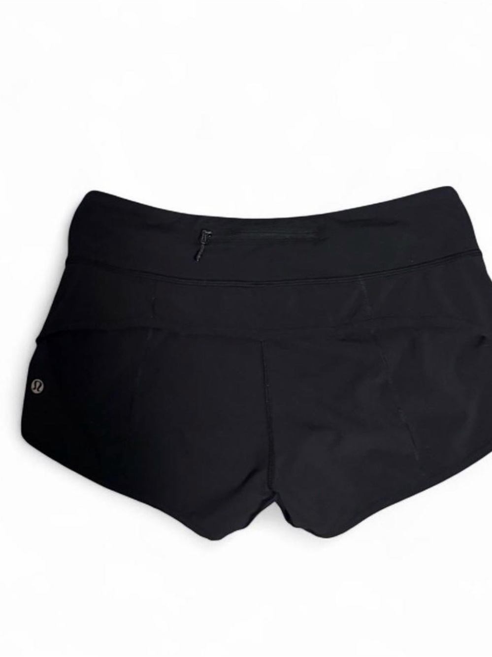 lululemon athletica Black Running Shorts with Zip Pocket